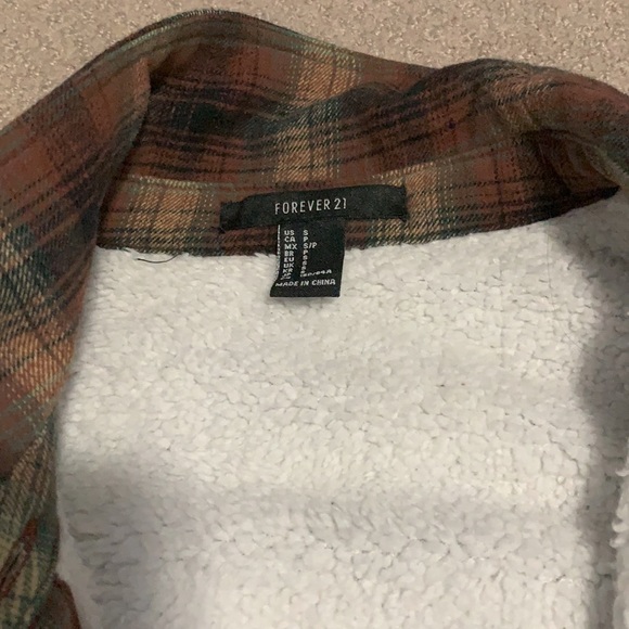 F21 Plaid Shirt with Cozy Inner Lining - Picture 2 of 6